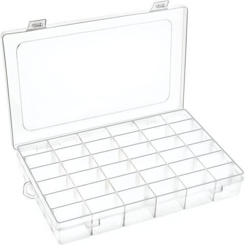 DUOFIRE Plastic Organizer Box with Adjustable Dividers for Bead Organizer, 36 Grids Storage Container for Beads Storage Containers, Earrings Jewelry Organizer, Fishing Crafts Dividers DUOFIRE Plastic Organizer Box with Adjustable Dividers for Bead Organizer, 36 Grids Storage Container for Beads Storage Containers, Earrings Jewelry Organizer, Fishing Crafts Dividers