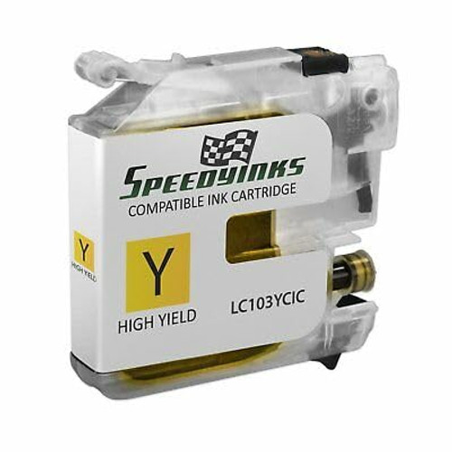 Speedy Inks Compatible Ink Cartridge Replacement for Brother LC103Y High-Yield (Yellow) Speedy Inks Compatible Ink Cartridge Replacement for Brother LC103Y High-Yield (Yellow)