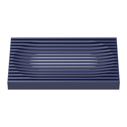 Silicone Soap Dish for Shower, bar soap Holder, Self Draining Sponge Saver, Kitchen Sink Organizer, Dish Soap Tray, Extend Soap Life, Keep Soap Bars Dry Clean & Easy Cleaning (Dark Blue)
