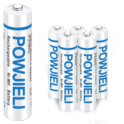 POWJIELI AAA Rechargeable Batteries, 1100mAh High Capacity 1.2V NiMH Batteries?Low Self Discharge, AAA Batteries 6 Pack