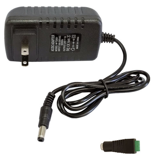 MTYTOT 24V 1A Power Supply 100-240V AC to DC 24Volts 1A 24W Converter Transformer Switching 24V 1 Amp Power Adapter Supply with 5.5mmx2.5mm Plug for LED Strip Light CCTV Camera DC Pump