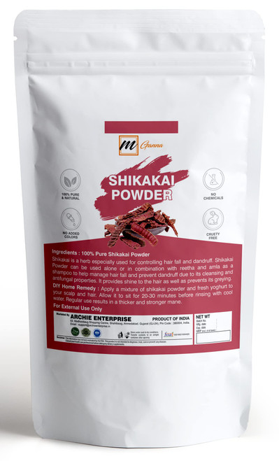 mGanna 100% Pure Shikakai/Acacia Concinna Powder for Hair Care | Natural Hair Cleanser & Conditioner 0.50 LBS / 227 GMS / 8 Oz