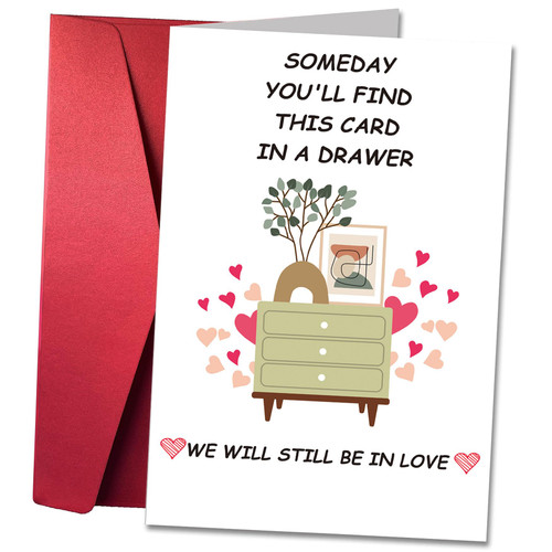 atimier Anniversary Card for Husband or Wife, Funny Birthday/Valentine's Day Card for Him or Her