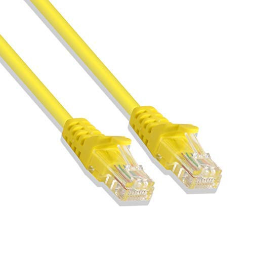 LOGICO Cat-6 UTP Ethernet Network Cable RJ45 LAN Wire Yellow 7FT