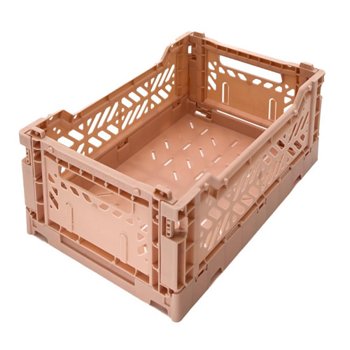 Aykasa Collapsible Storage Bins, Plastic Crate for Storage, Collapsible Crate, Utility Stackable Box, Collapsible storage box, Milk crate Collapsible storage (Small, Milk tea) Aykasa Collapsible Storage Bins, Plastic Crate for Storage, Collapsible Crate, Utility Stackable Box, Collapsible storage box, Milk crate Collapsible storage (Small, Milk tea)