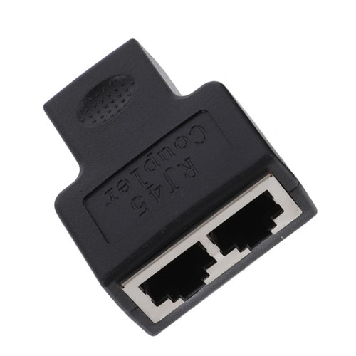 UKCOCO Network Tee Ethernet Cable Adapter Ethernet Connector Ethernet Splitter Ethernet Cable Splitter Connectors Splitter 1 to 2 Ethernet Socket Ethernet Extender Splitter Plug