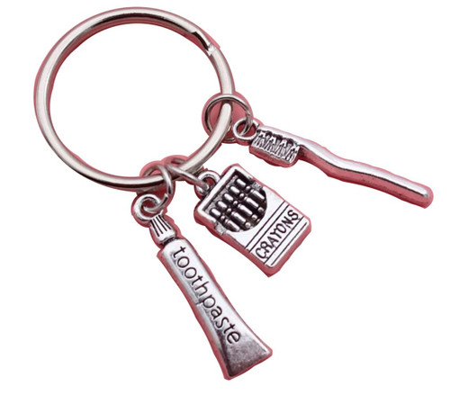 TARAKI Toothpaste Keychain, toothbrush Assistant Keychain