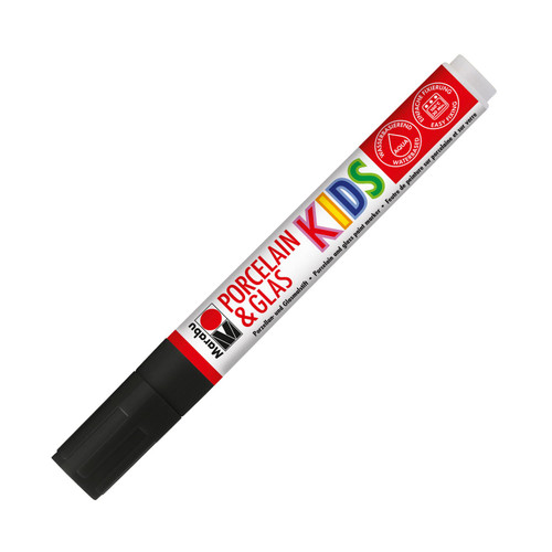 Marabu Kids Porcelain and Glas Painter Pen - 073 Black