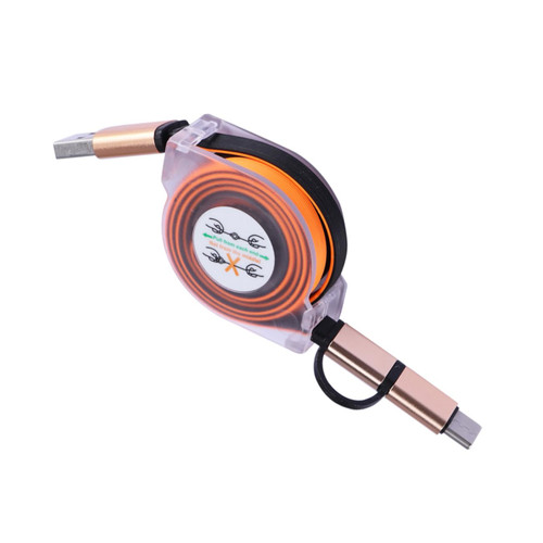 Yardenfun Data Sync Cable Retractable Charging Cable USB Charging Cable Type c Charger Cord Sync Line Telescopic