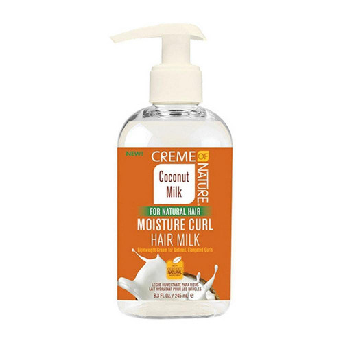 Creme of Nature Moisture Curl Hair Milk, Lightweight Cream For Defined, Elongated Curls, For Natural Hair, 8.3 Fl Oz Creme of Nature Moisture Curl Hair Milk, Lightweight Cream For Defined, Elongated Curls, For Natural Hair, 8.3 Fl Oz