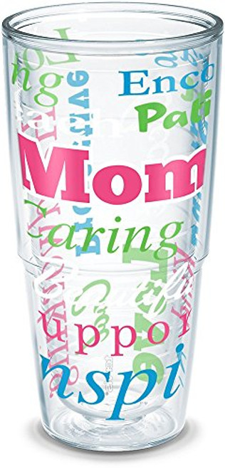 Tervis 1192534 Definition of Mom Insulated Tumbler with Wrap, 24 oz - Tritan, Clear