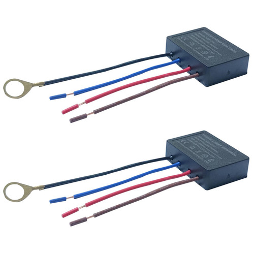 SYCOOVEN 3 Way Touch Sensor Dimmer, Touch Light Dimmer Switch Control Sensor, Touch lamp Repair Kit Control Module, Lamp Desk Light Parts, Replacement Sensor, Touch Switch Dimmer(Size:2pcs)