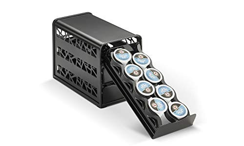 Java Concepts Keurig Cabinet Drawer for K-Cup, Black. 24 pod Storage Count K-Kup