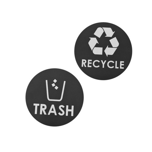 Alipis 4 Pcs Car Trash Can Trash Decal Recycle Sign Recycle Sticker for Trash Can Trash Can Stickers Recycling Stickers Decals for Cars Recyclable Sign Stickers Logo Stickers Garbage Can