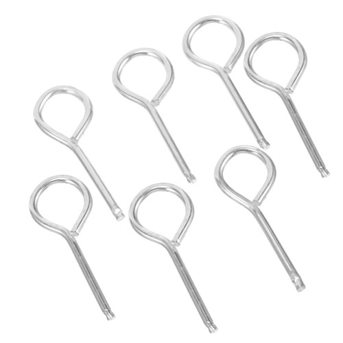 SUPVOX 10pcs Fire Extinguisher Latch Replacement Lock Pin Fire Extinguisher Metal Pins Extinguisher Replacement Safety Pins Metal Lock Pins Fire Extinguisher Supply Iron Car Component