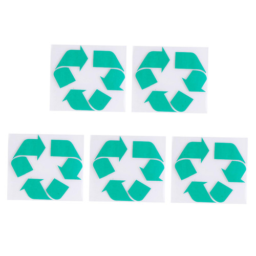 LALAFINA 5 Pcs Garbage Car Sticker Recycle Decal Recycle Sticker for Trash Can Car Trash Can Recycling Bin Stickers Recycling Stickers Green Trash Bin Stickers Emblems Recyclable Label