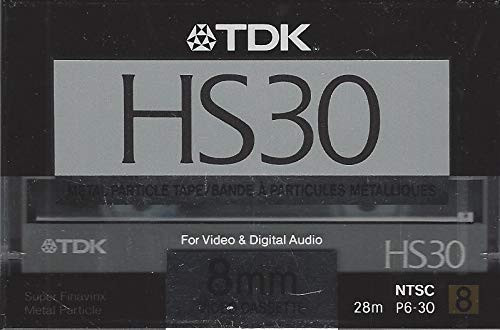 TDK HS30 8mm Video Cassette NTSC LP: 60, SP: 30