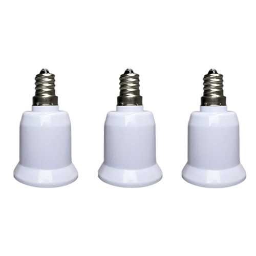 YKCGG E12 to E26 /E27 Adapter Chandelier Light Socket, E12 to E26 Adapter E12 Light Socket,Light Bulb Socket, Light Socket Adapter, Bulb Base Adapter Converter?3 Pack?