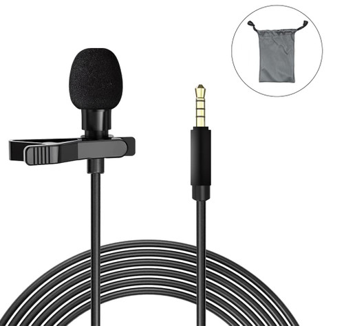 UDEE Microphone Lavalier Microphone 3.5mm Phone Microphone, Mini Portable for Live, Interview, Meeting and Other Scenarios