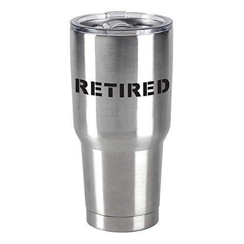 Retired 30 Oz Stainless Steel Travel Mug with Lid