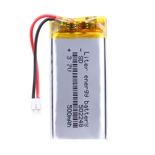 Liter energybattery 3.7V Lipo Battery 500mAh Rechargeable Lithium ion Polymer Battery 502248 Lithium Polymer ion Battery with JST Connector