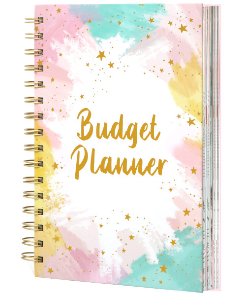 CAGIE Budget Planner Expense Tracker Notebook, Undated Monthly Financial Planner Organizer Budget Book with 12 Pockets, Manage Your Money Effectively Bill Book, Pink CAGIE Budget Planner Expense Tracker Notebook, Undated Monthly Financial Planner Organizer Budget Book with 12 Pockets, Manage Your Money Effectively Bill Book, Pink