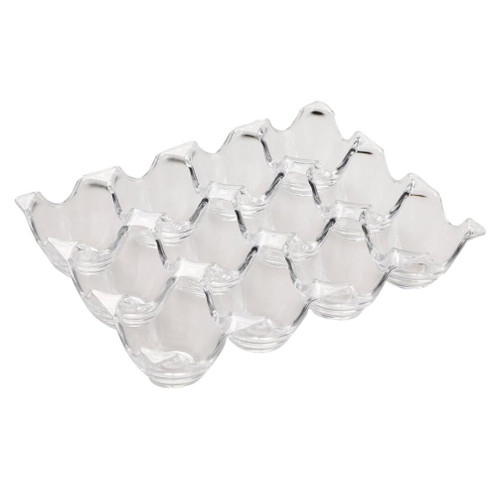 Cabilock 12 Egg Holder for Refrigerator-Premium Thick Clear Fridge Egg Container Organizer Bins Food Grade Plastic Egg Storage Box- Reusable Egg Carton Tray