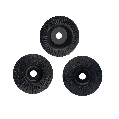 3pcs Wood Carving disc Set for 4"Angle Grinder with 5/8" Arbor?Grinding Wheel Shaping Disc for Stump Grinder Machine Angle Grinder Attachments Wood Shaping Tools