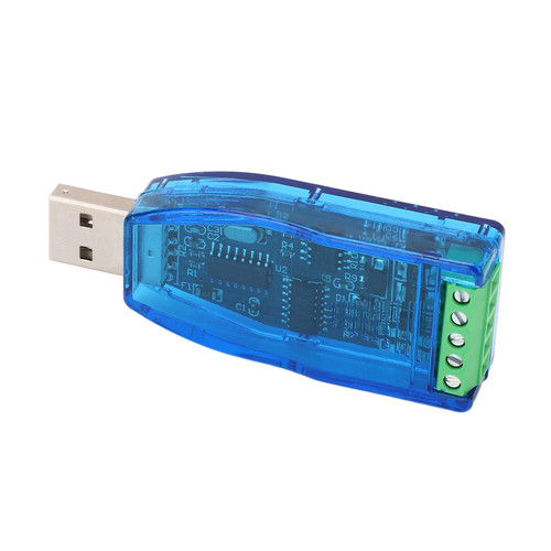 Serial Port Converter, Current Limit 921600 Baud Rate Protection Serial Port Adapter with TXD RXD Indicator for Industrial Use (USB to RS485)