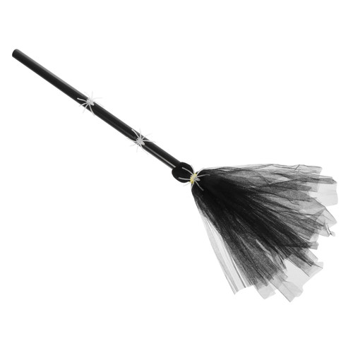 IWOWHERO 1pc Halloween Broom Mini Witch Broom Witches Broomstick Cosplay Broom Props Witch Flying Broom Kids Witch Broom Halloween Costumes Halloween Besom Prop Make up Child Plastic Makeup