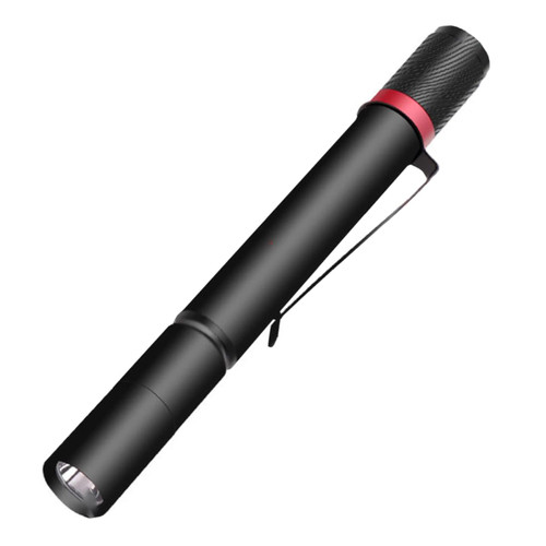 HOMSFOU Pen Light USB Flashlight Rechargeable Flash Light Outdoor Flashlight Doctor Flashlight Pen Flashlight Pen with Pen Mini Flashlight Small Flashlight Aluminum Alloy Nurse Led