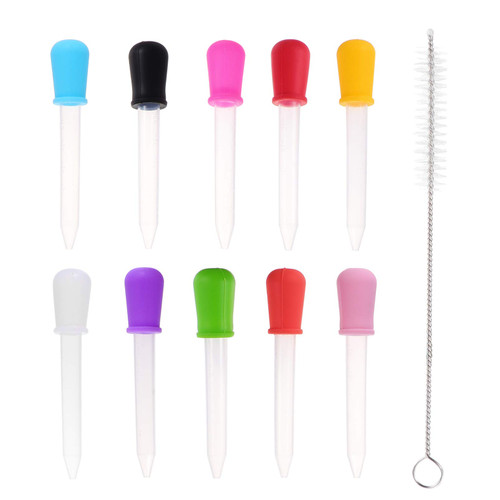 Hemobllo Silicone Dropper Candy Dispenser Pet Food Dispenser 10pcs Dropper Milk Dispenser Food Medicine Feeder Child Silica Gel Silicone Droppers Pipettes Graduated Dropper Pipette Dropper
