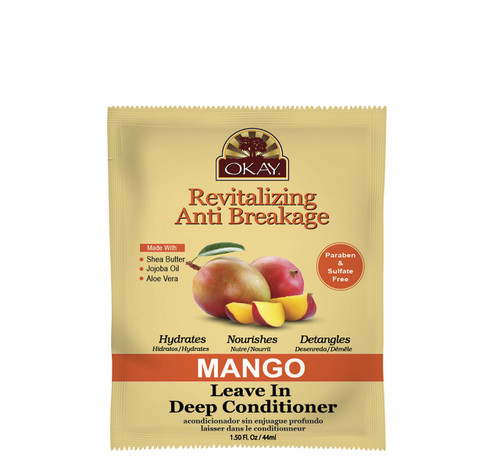 Okay Revitalizing Anti Breakage Mango Leave In Conditioner 1.5oz, 1.5 Oz