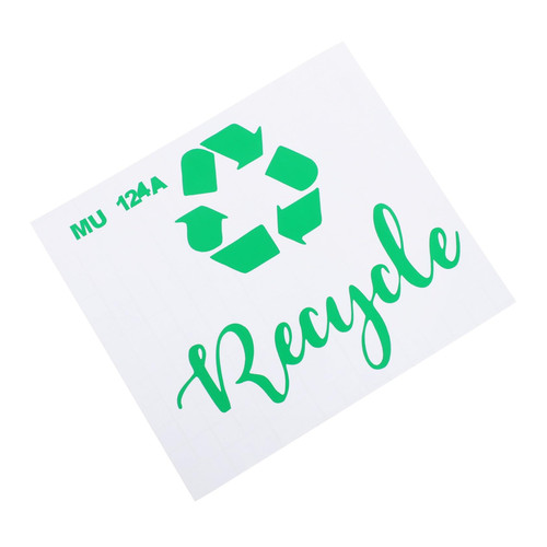 1pc Garbage Classification Mark Garbage Classification Stickers Adhesive Trash Can Label Trash Classification Decals Garbage Can Sticker Trash Sorting Label Sticker PVC