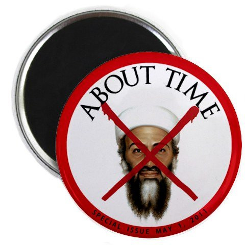 ABOUT TIME MAGAZINE Osama Bin Laden Dead 2.25 inch Fridge Magnet