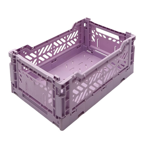 Aykasa Collapsible Storage Bins, Plastic Crate for Storage, Collapsible Crate, Utility Stackable Box, Collapsible storage box, Milk crate Collapsible storage (Small, Orchid) Aykasa Collapsible Storage Bins, Plastic Crate for Storage, Collapsible Crate, Utility Stackable Box, Collapsible storage box, Milk crate Collapsible storage (Small, Orchid)