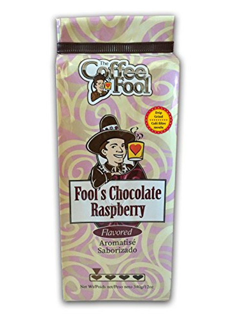 The Coffee Fool Drip Grind Coffee, Fool's Chocolate Raspberry, 12 Ounce The Coffee Fool Drip Grind Coffee, Fool's Chocolate Raspberry, 12 Ounce