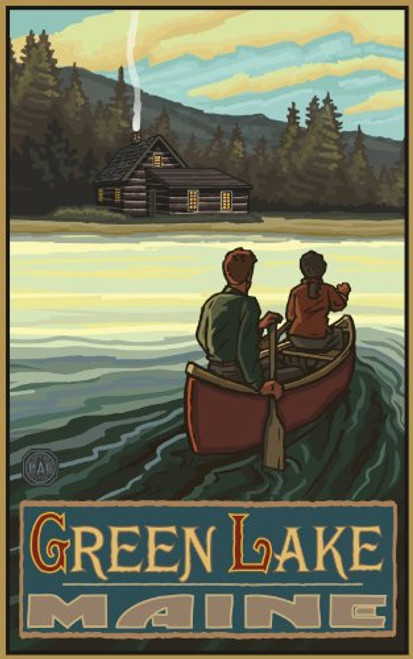 Northwest Art Mall Green Lake Maine Wall Art by Paul A Lanquist, 11 by 17-Inch Northwest Art Mall Green Lake Maine Wall Art by Paul A Lanquist, 11 by 17-Inch