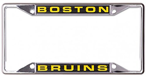 WinCraft NHL Boston Bruins Metal License Plate Frame Inlaid Acrylic