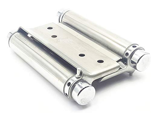 2 Pcs Double Acting Spring Hinge for Swing Door in Salon Cafe (4 Inch)