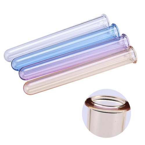 Mobestech 4pcs Racks Test Bottles Craft Test Lab Test Round Bottom Test Clear Test Tubes Party Test Tubes Test for Wine Making Cocktail Acrylic