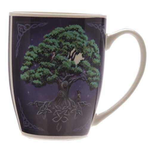 Pacific Giftware 4" Tree of Life Colored New Bone China Porcelain Coffee Drinking Mug