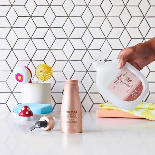 Method Foaming Hand Soap Refill, Vanilla + Raspberry, Biodegradable Formula, 28 Fl Oz (Pack of 1)