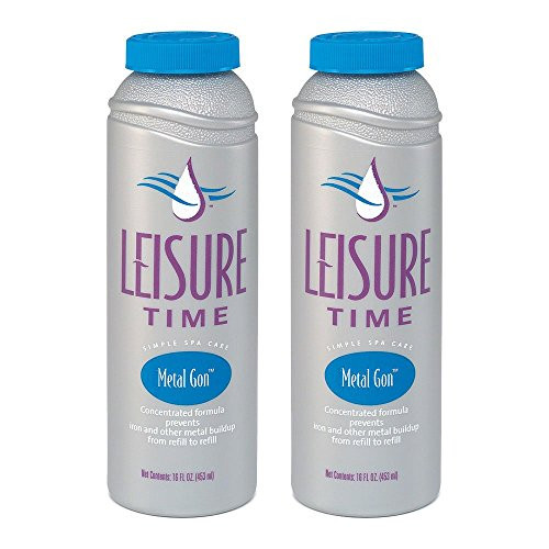 LEISURE TIME D-02 Metal Gon for Spas and Hot Tubs (2 Pack), 1 Pint