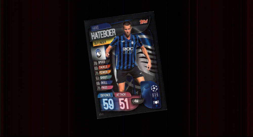 2019-20 Topps UEFA Champions League Match Attax #ATA 3 Hans Hateboer ATALANTA BC Official Futbol Soccer Trading Card Game Playing Card