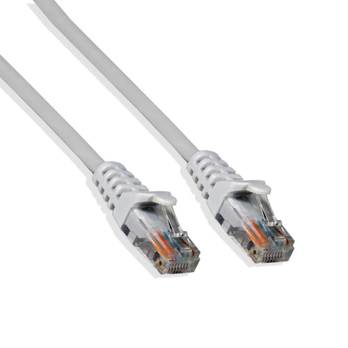 LOGICO 1Ft Cat5e Ethernet RJ45 LAN Wire Network White UTP 1 Foot Patch Cable (5 Pack)