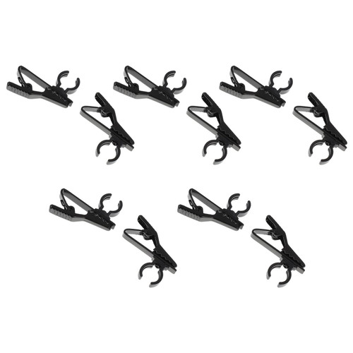 MILISTEN 10pcs Microphone Lavalier Iron Collar Clip for Mic Lavalier Microphone Clip Replacement Mic Wire Clips mic wireless clip on Lavalier Microphone Clips mic clip iron clamp lapel