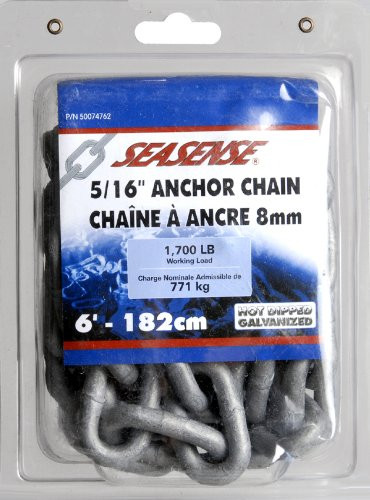 SeaSense 5/16" x 6' Hot Dipped Galvanized Anchor Chain