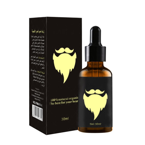 YEZIJIN Beard Conditioners & Oils Natural Beard Growth Oil Beard Oil for Men, Strengthens Beard/Mustache Growth Beard Softners, Beard Oil to Make it Grow Fast, Mustache Oil for Men (A, One Size)