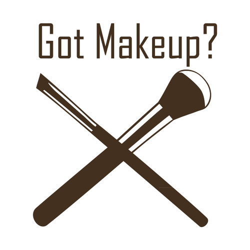 Milk Mug Designs Got Makeup? 5 inch Brown Vinyl Decal